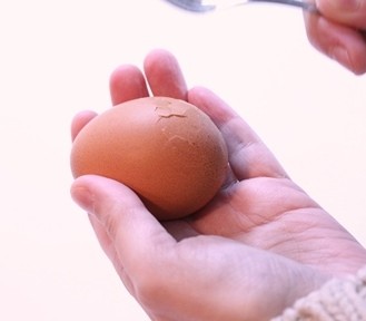 cracking eggs